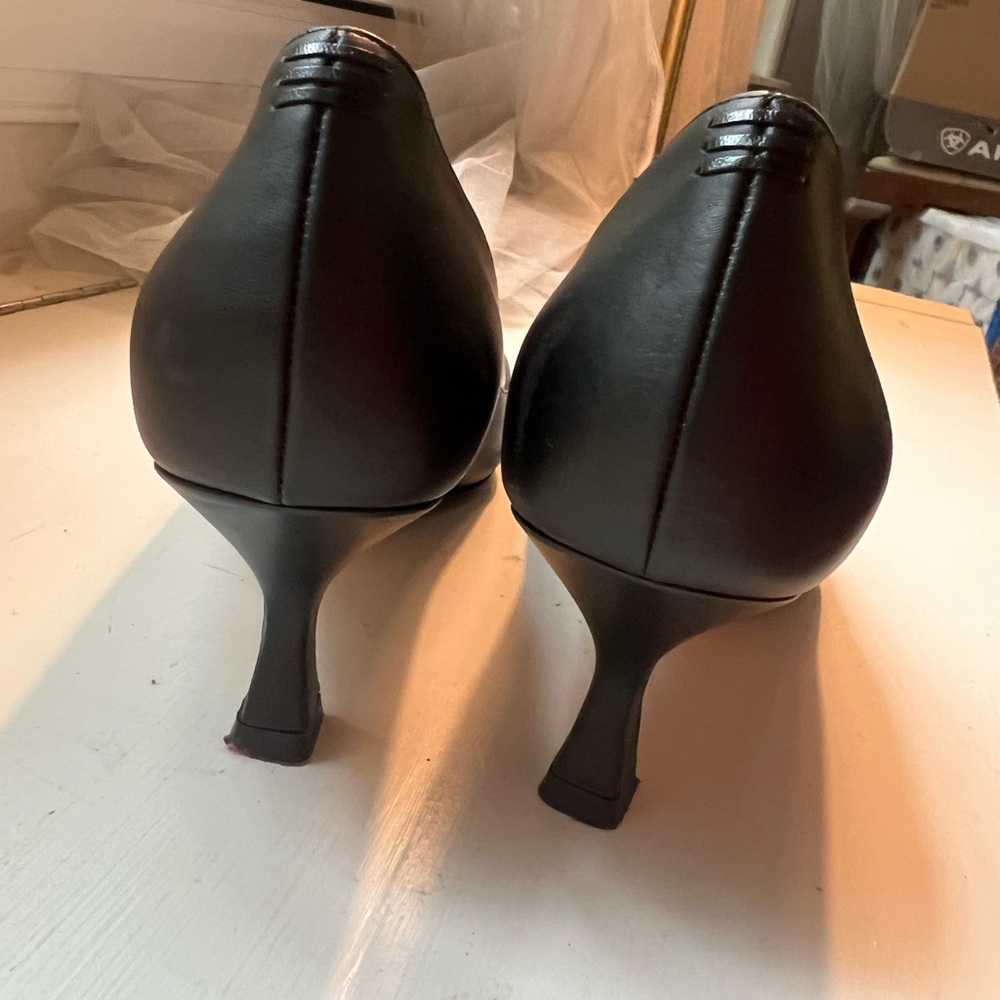 Sarah Flint Perfect Kitten Pump 50 Black Leather 42.5 - Picture 7 of 11